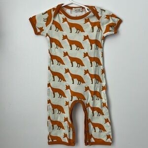 Zebi Baby Fox Romper.  Size 3-6M.
